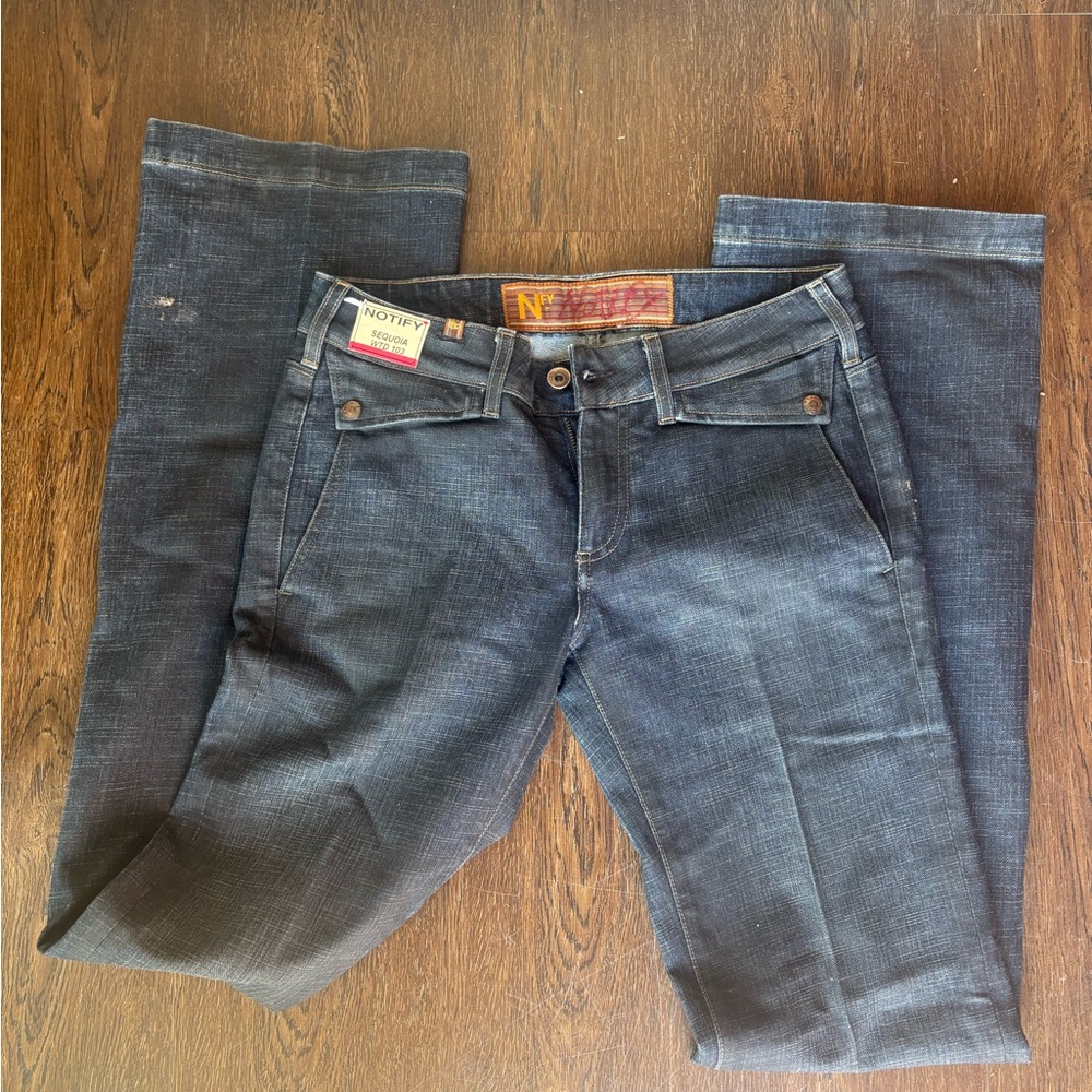 Vintage Notify Dark Blue Flare jeans